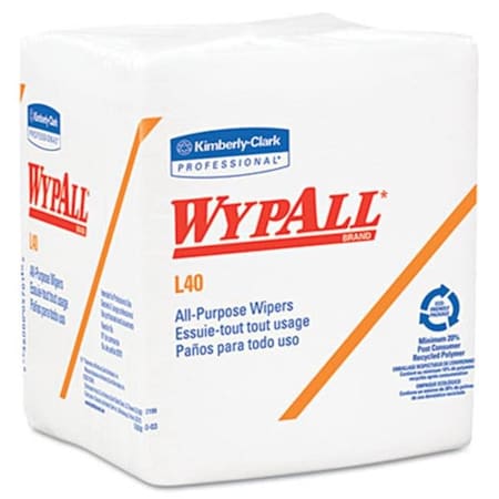Kimberly-Clark Professional KIMBERLY-CLARK PROFESSIONAL* 05701 WYPALL L40 Cloth-Like 1/4-fold Wipes- 12-1/2 x 13- 56/Box- 18/Carton 5701